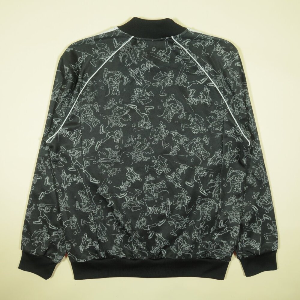 Adidas Disney Goofy Sst Jacket Mens L Black Long Sleeve New - Picture 3 of 10